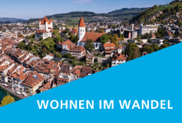 Luftaufnahme der Stadt Thun