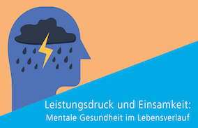Das Bild zeigt einen blauen Kopf mit einem Gewitter.